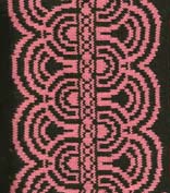 art deco offsetborder for knitting
