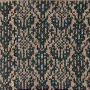 Ikat tapestry knitted design