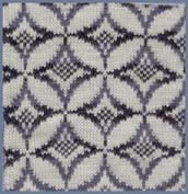 Cathedral WIndows patchwork knitting design